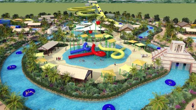 An artist’s impression of the Adventure Waters Water Park. Source: The Cairns Post eiengineering Queensland Excavator Attachments