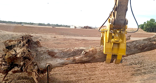 Excavator Log Grab