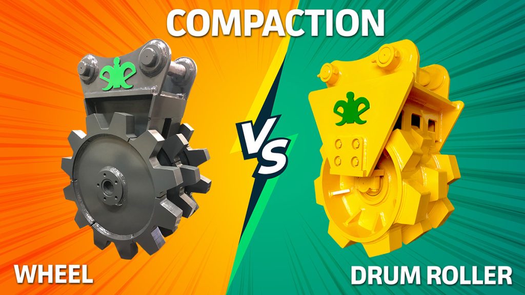 Compaction wheels vs Compaction drum rollers
